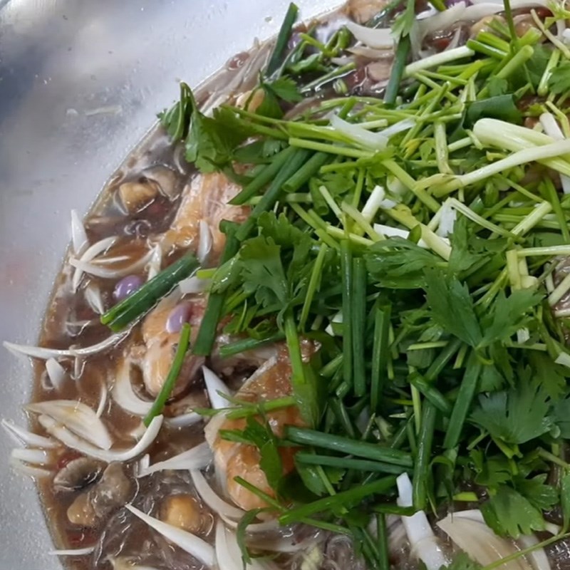 Bước 3 Kho cá Cá diêu hồng kho tương hột với nấm