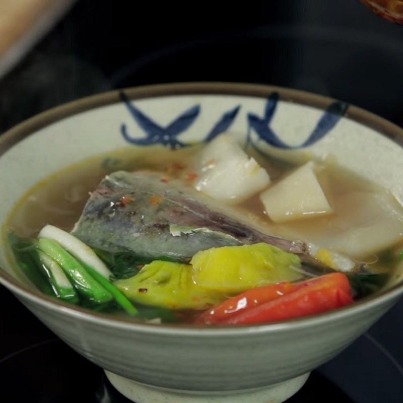 Bước 5 Thành phẩm Cá ngân nấu canh chua măng