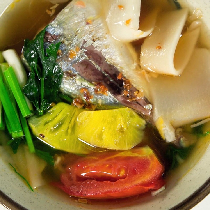 Bước 5 Thành phẩm Cá ngân nấu canh chua măng