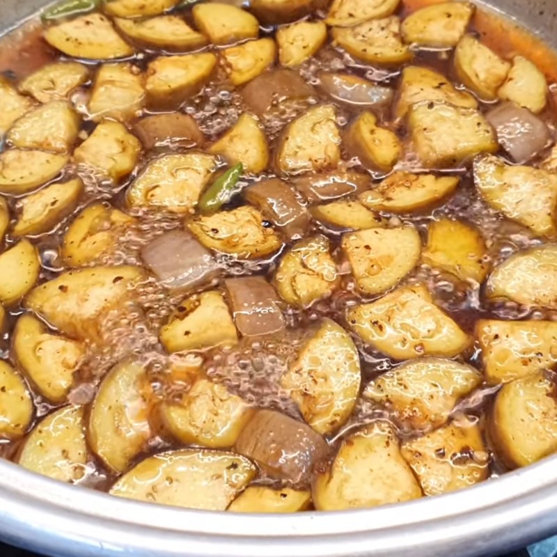 Bước 3 Kho cà tím Cà tím kho quẹt chay