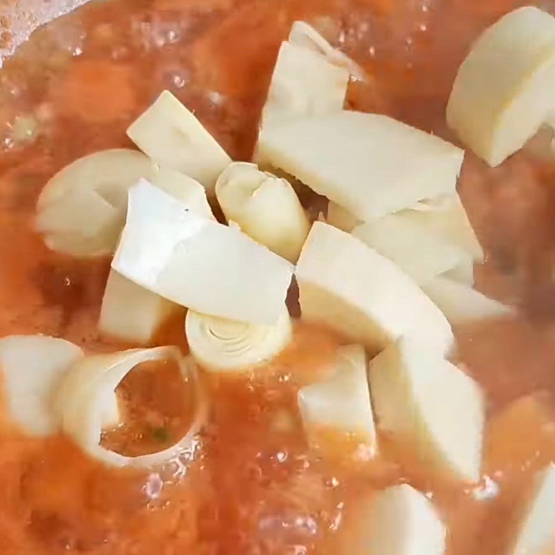 Bước 4 Kho măng Măng kho cà chay
