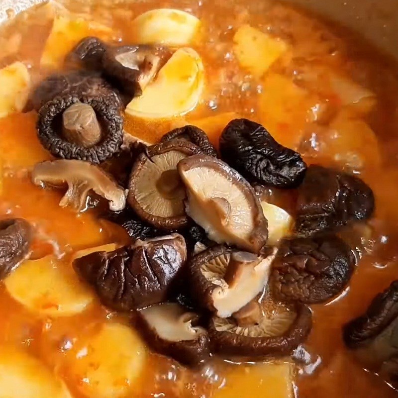 Bước 4 Kho măng Măng kho cà chay