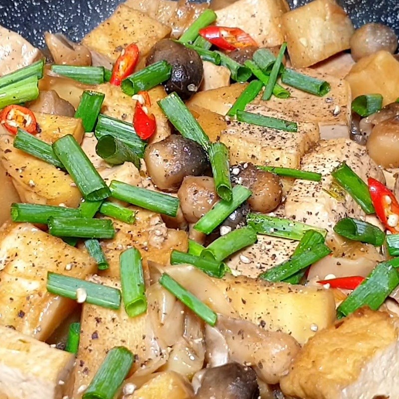 Bước 4 Kho măng Măng kho đậu hũ