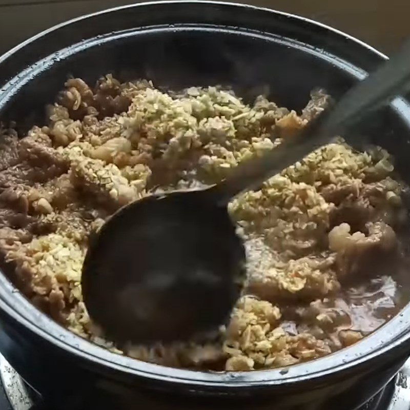 Bước 3 Kho thịt bò với sả ớt Bò kho sả ớt