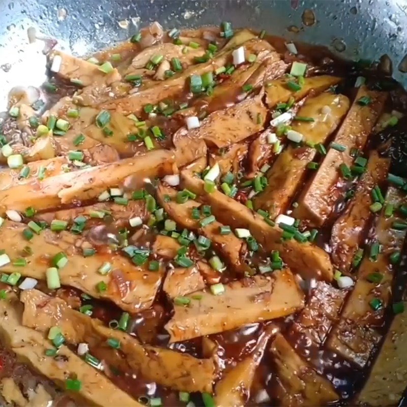 Bước 4 Kho món ăn Chả lụa chay kho tiêu