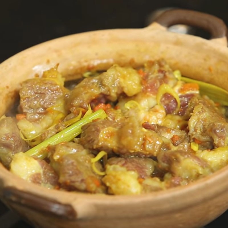 Bước 3 Kho thịt Bò kho sả nghệ