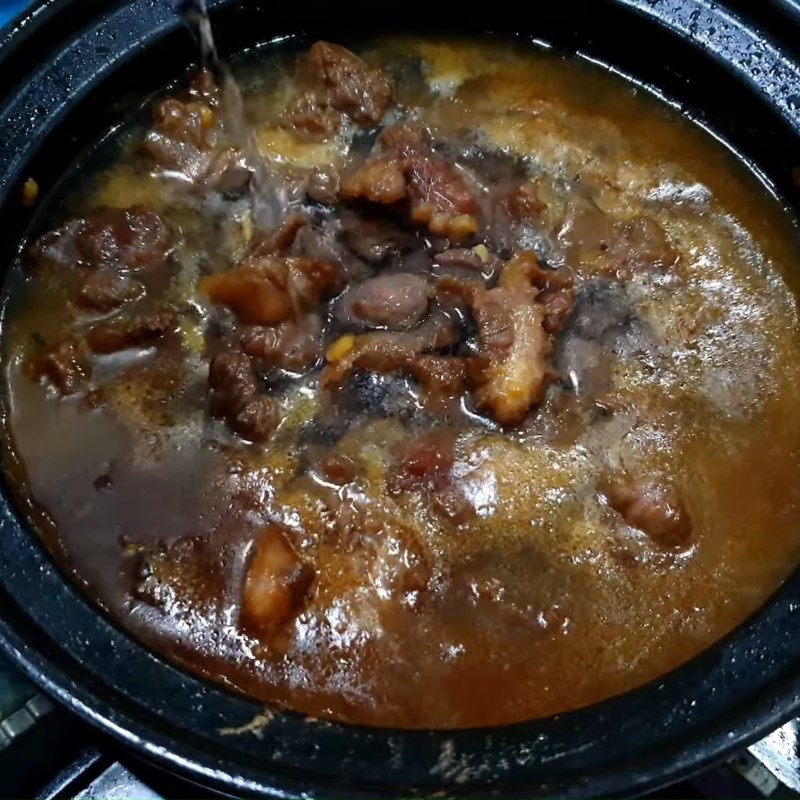 Bước 4 Kho thịt Thịt bò kho củ cải trắng