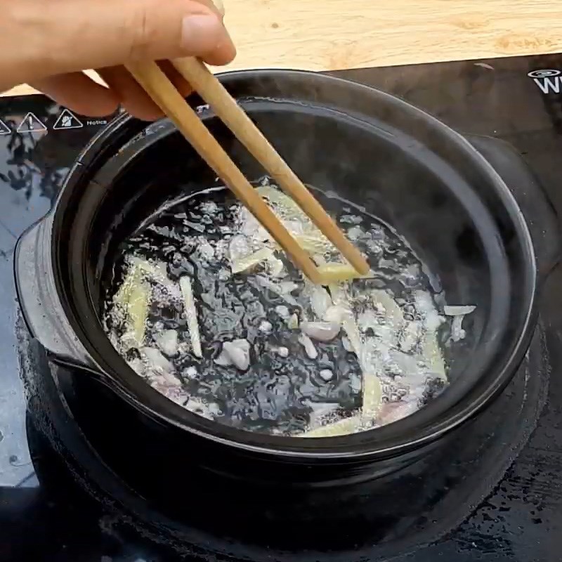 Bước 4 Kho thịt Thịt heo kho gừng