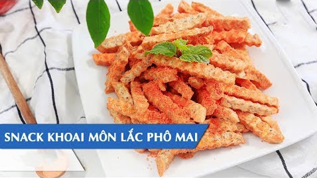 Snack khoai môn lắc phô mai