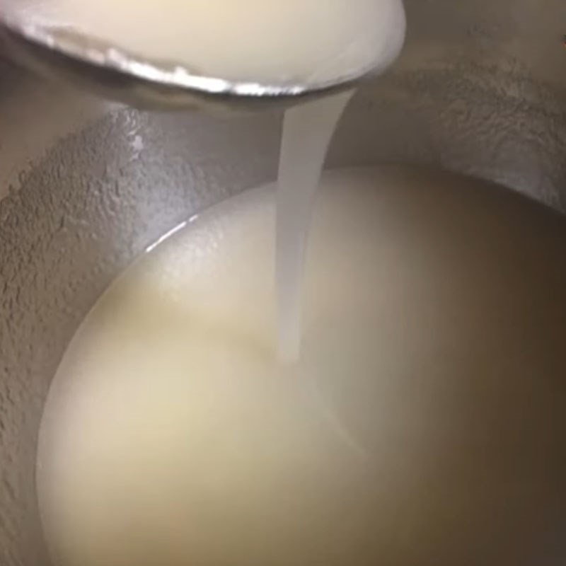Bước 3 Pha và nấu rau câu Nem chua chay làm từ đu đủ