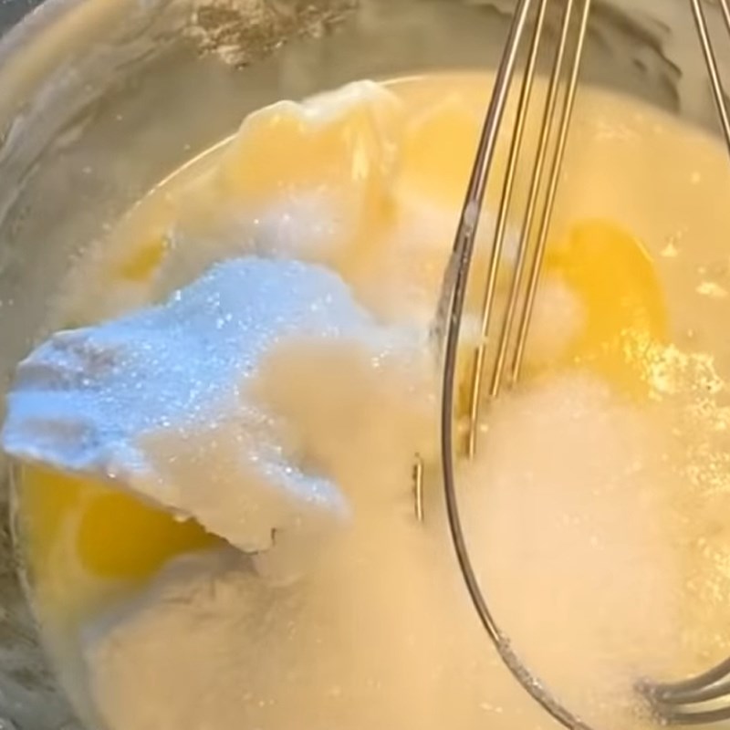 Bước 2 Làm nhân trứng muối custard Bánh bao kim sa vỏ vàng nhân trứng muối