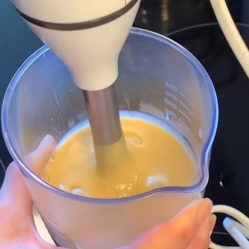 Bước 2 Làm nhân trứng muối custard Bánh bao kim sa vỏ vàng nhân trứng muối