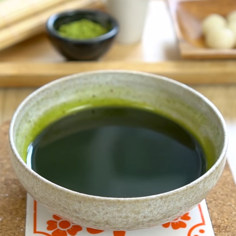 Bước 7 Làm sốt matcha Bingsu Matcha trà xanh đậu đỏ