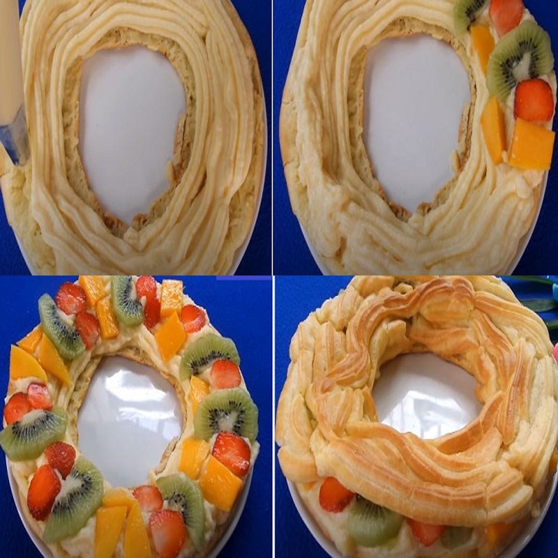 Bước 4 Làm bánh su kem trái cây Bánh su kem trái cây