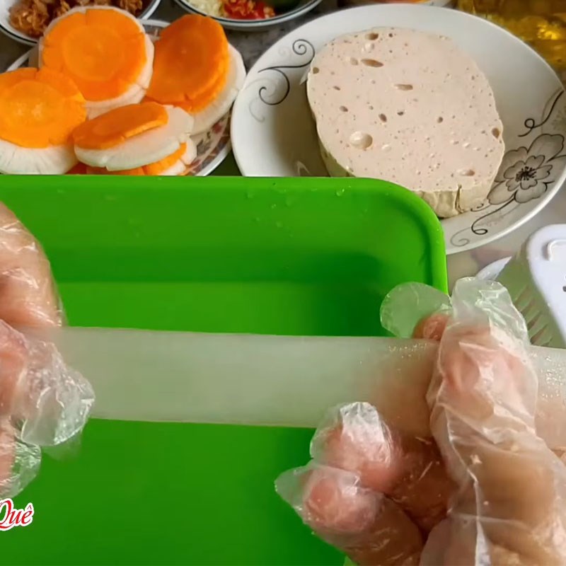 Bước 3 Làm bánh ướt bằng bánh tráng Bánh ướt chay