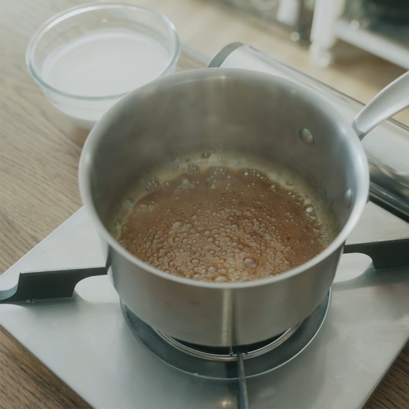 Bước 2 Làm caramel Panna cotta caramel