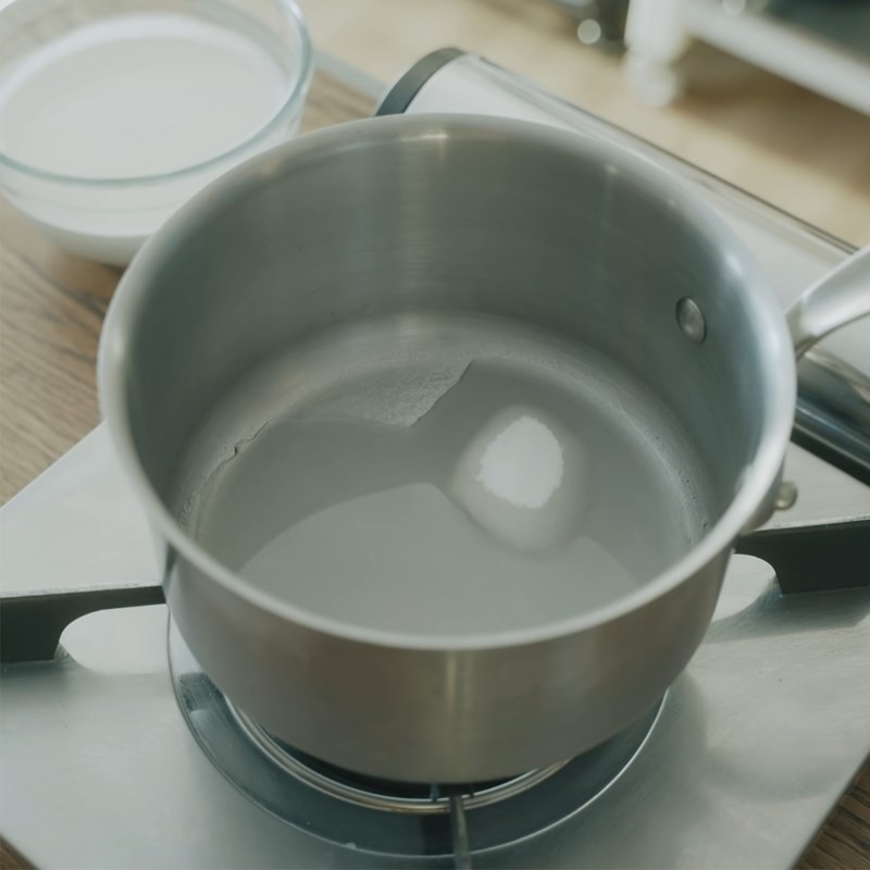 Bước 2 Làm caramel Panna cotta caramel