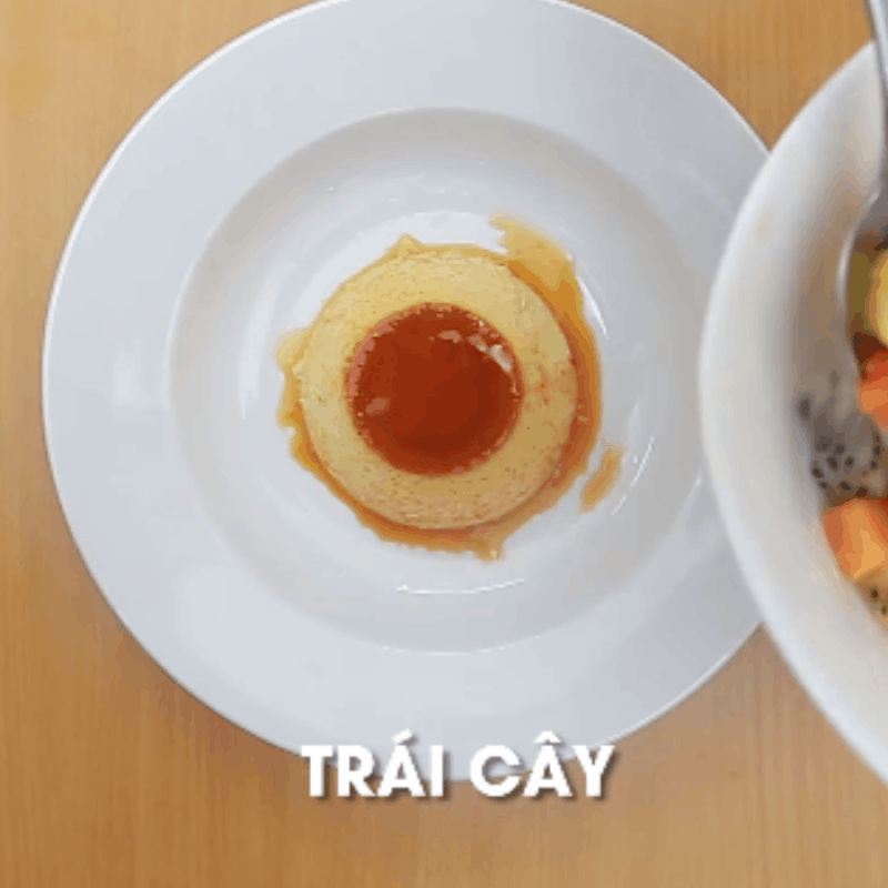 Bước 3 Làm chè caramen hoa quả Chè caramen hoa quả