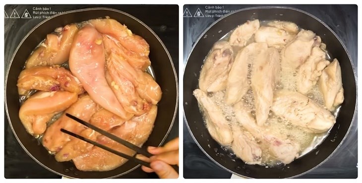 Bước 3 Làm chín thịt gà Chà bông gà