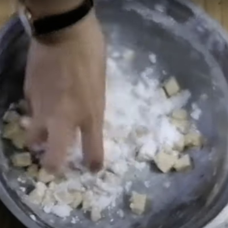 Bước 3 Làm cùi bưởi Chè sắn bưởi dẻo