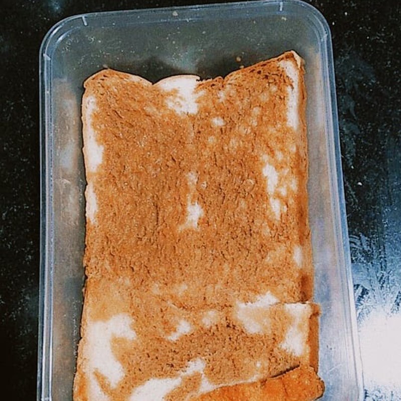 Bước 2 Làm đế bánh Bánh tiramisu từ đậu hũ và bánh mì sandwich