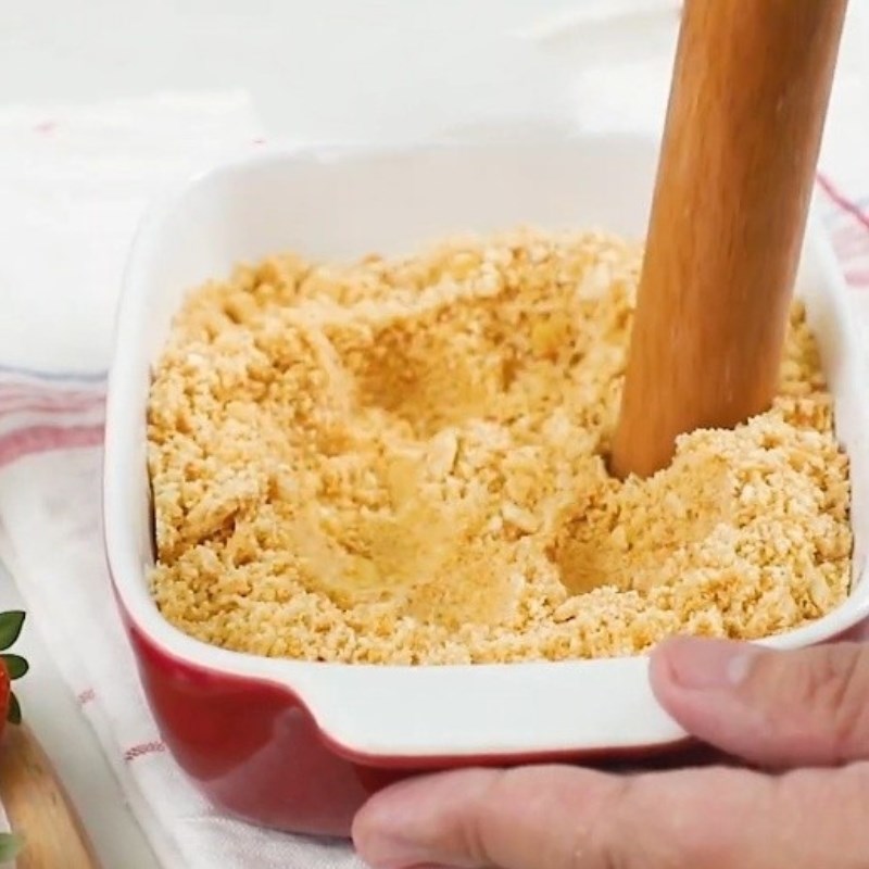 Bước 1 Làm đế bánh Panna cotta thạch trái cây