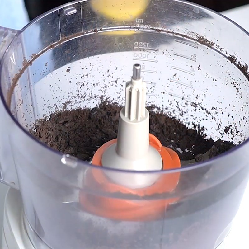 Bước 1 Làm đế cheesecake Cheesecake cà phê oreo