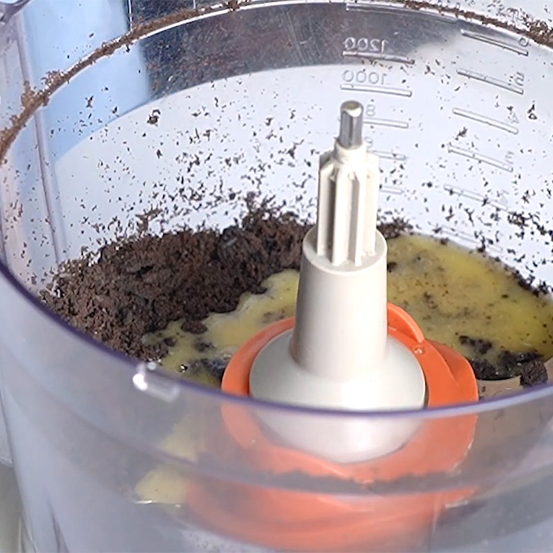 Bước 1 Làm đế cheesecake Cheesecake cà phê oreo