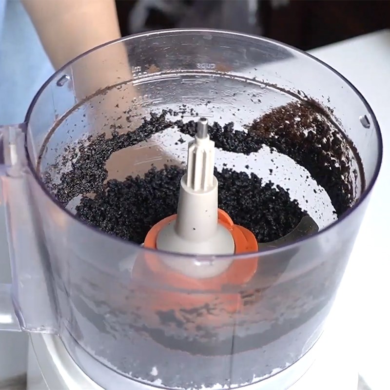 Bước 1 Làm đế cheesecake Cheesecake cà phê oreo
