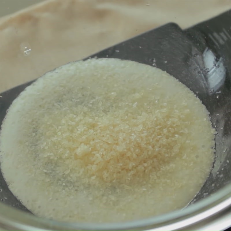 Bước 5 Làm hỗn hợp thạch soda Panna cotta thạch soda đào