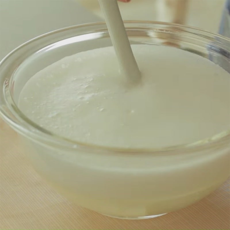 Bước 5 Làm hỗn hợp thạch soda Panna cotta thạch soda đào