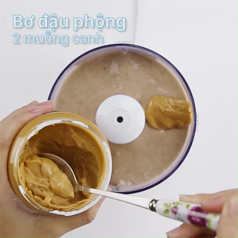 Bước 2 Làm kem Kem chuối cacao bằng máy xay sinh tố