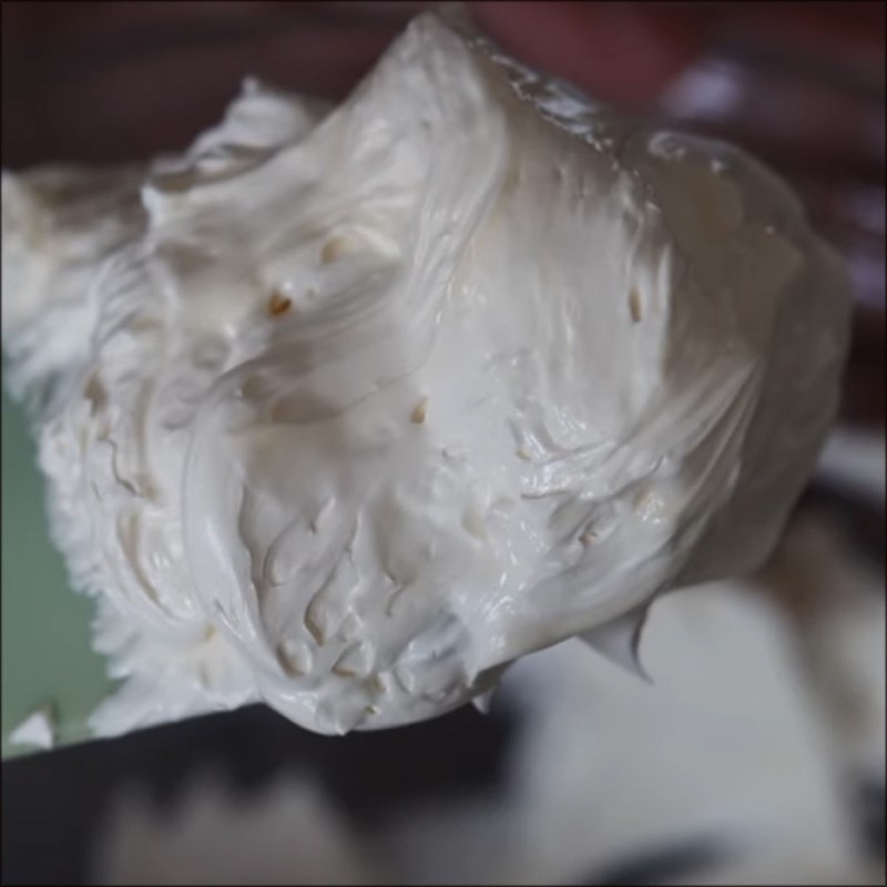 Bước 7 Làm kem bơ Bánh Langminton đỏ