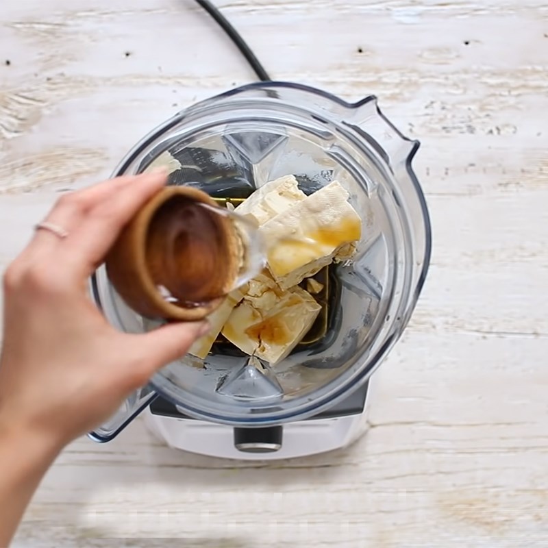 Bước 2 Làm kem đậu hủ Bánh tiramisu đậu hũ