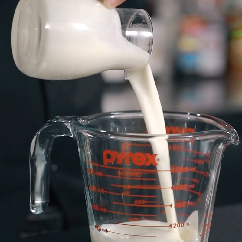 Bước 1 Làm kem macchiato Trà chanh dây macchiato