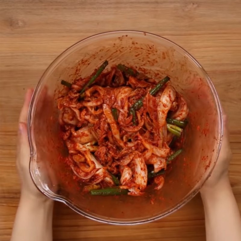 Bước 4 Làm kim chi Gà hầm baeksuk