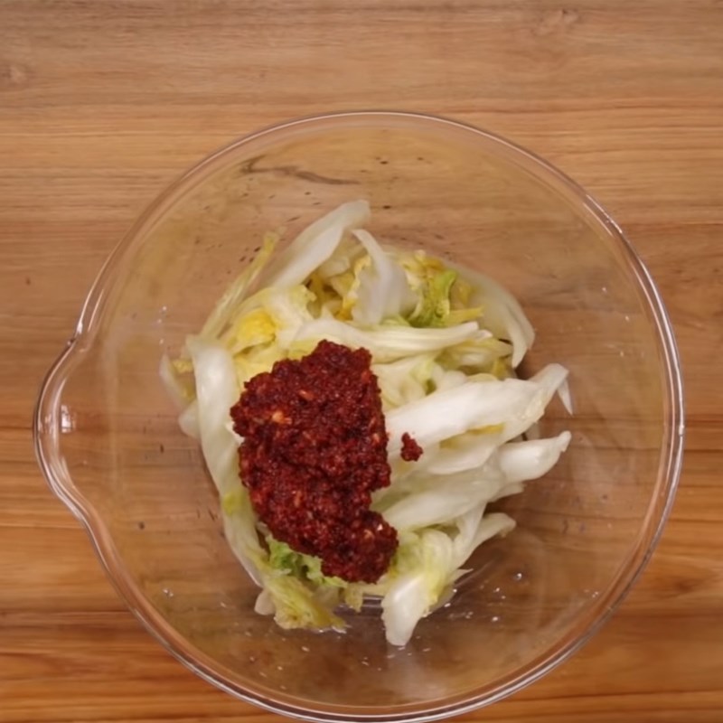 Bước 4 Làm kim chi Gà hầm baeksuk