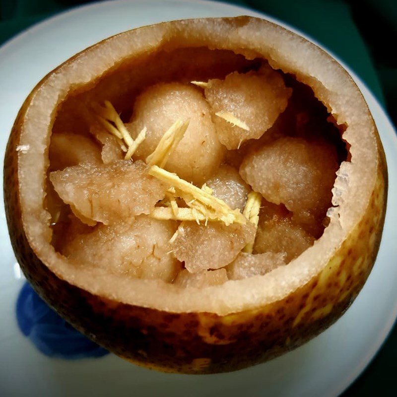 Bước 2 Làm lê chưng đường phèn Lê chưng đường phèn (công thức chia sẻ từ người dùng)