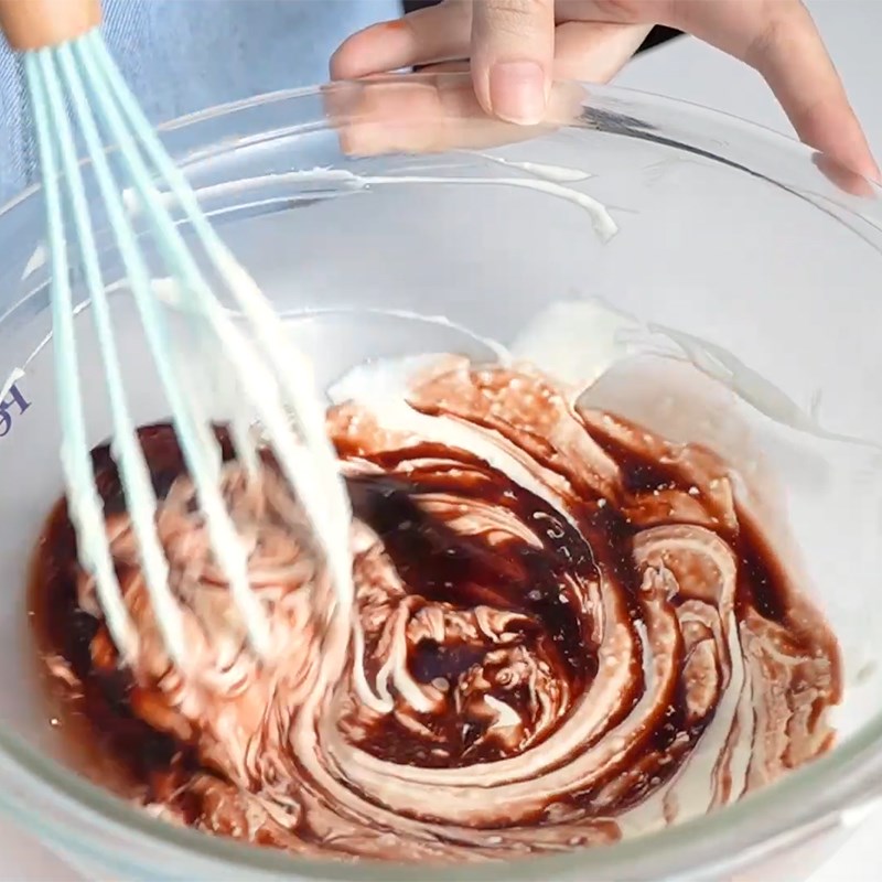 Bước 4 Làm lớp kem phô mai cà phê Cheesecake cà phê oreo