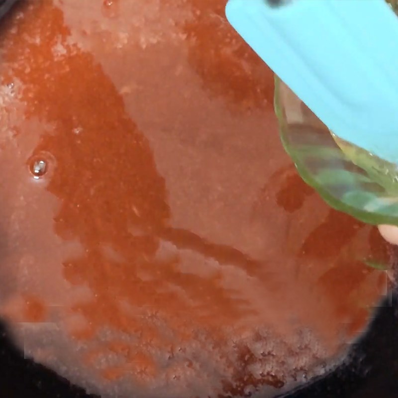 Bước 2 Làm lớp thạch mận Panna cotta mận