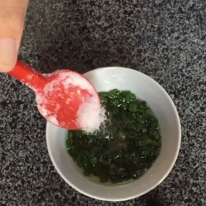Bước 3 Làm mỡ hành Sò điệp nướng mỡ hành bằng nồi chiên không dầu