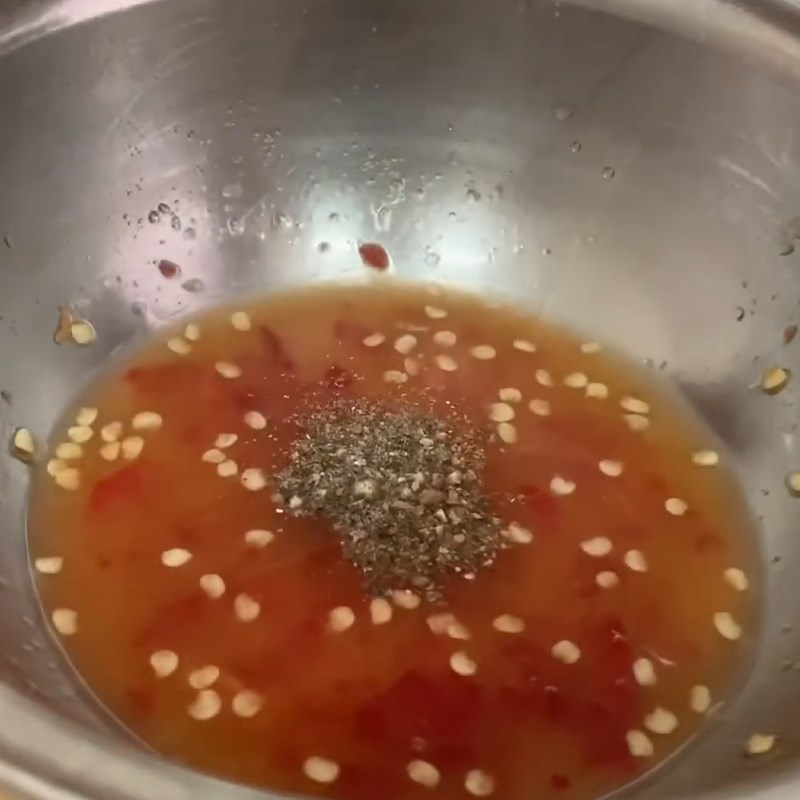 Bước 7 Làm muối chấm Cháo gà tía tô