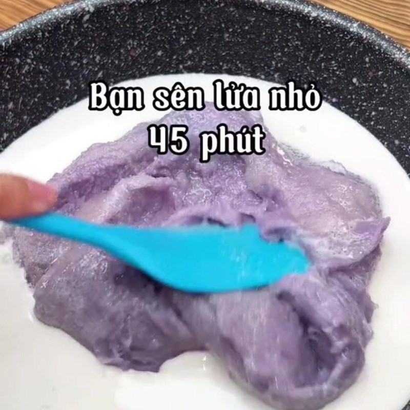 Bước 3 Làm nhân Bánh xu xê nhân khoai
