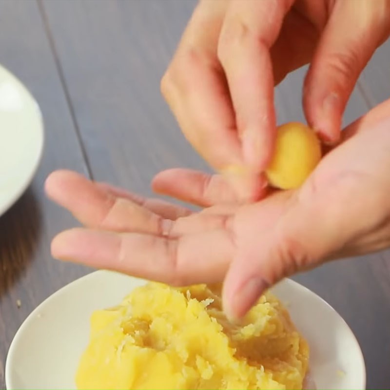 Bước 1 Làm nhân bánh Bánh trôi chay đậu xanh