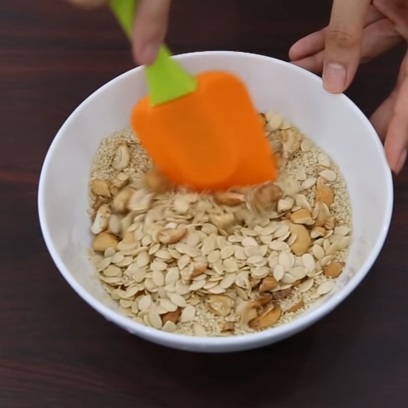 Bước 2 Làm nhân bánh Bánh trung thu thập cẩm