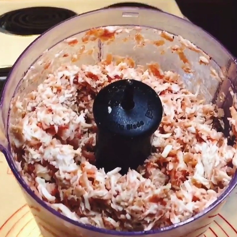 Bước 4 Làm nhân gà Bánh mì nhân thịt gà
