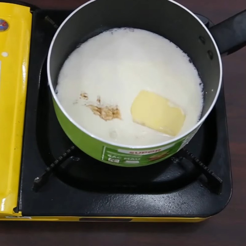 Bước 1 Làm nhân kem Bánh su kem