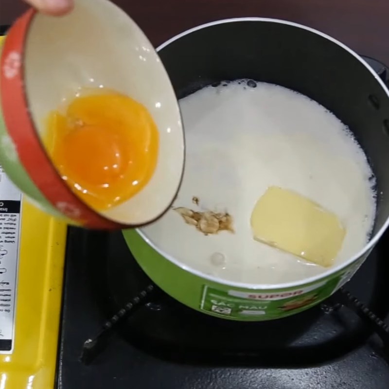 Bước 1 Làm nhân kem Bánh su kem