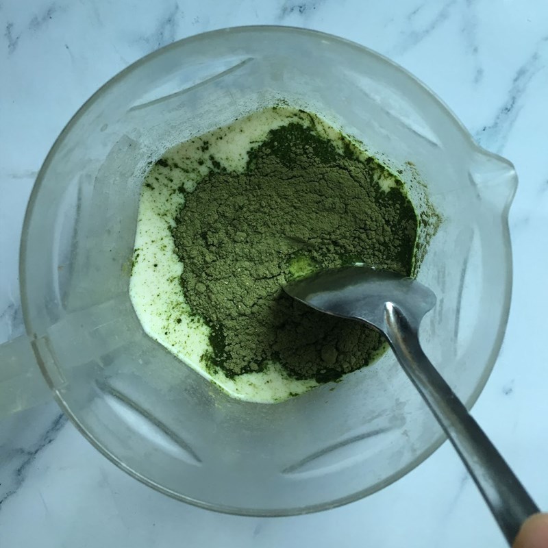 Bước 3 Làm nhân trà xanh Bánh rán doremon nhân trà xanh