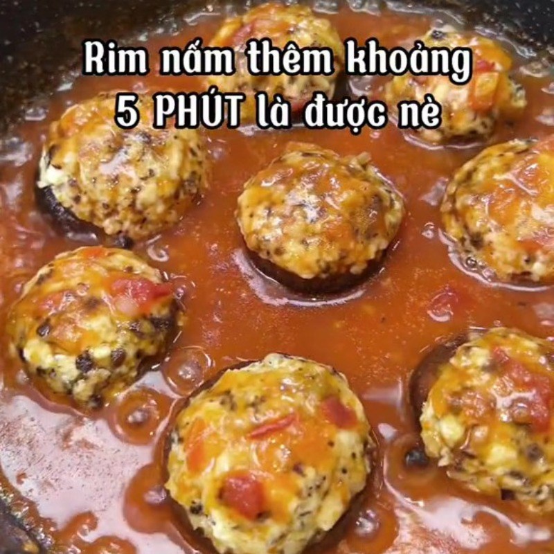 Bước 4 Làm nước sốt Nấm hương nhồi đậu hũ sốt cà